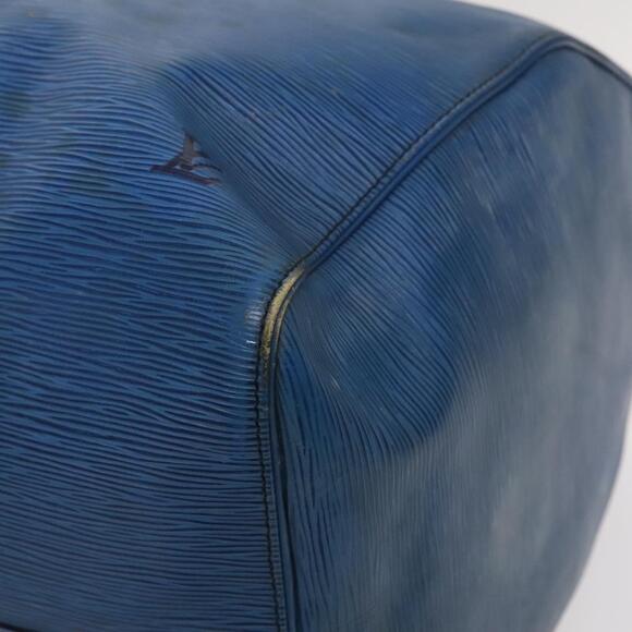 LOUIS VUITTON Epi Keepall 60 Boston Bag Blue M42945 - Picture 10 of 16